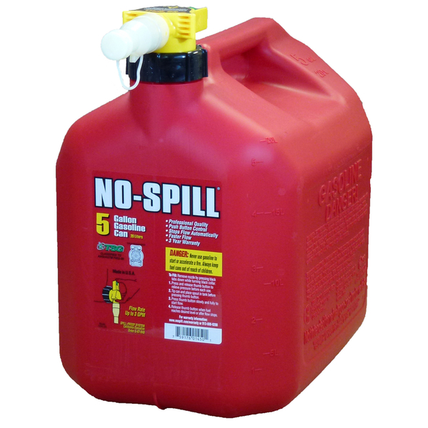 No-Spill Gas Can Nospill 5 Gal 1450